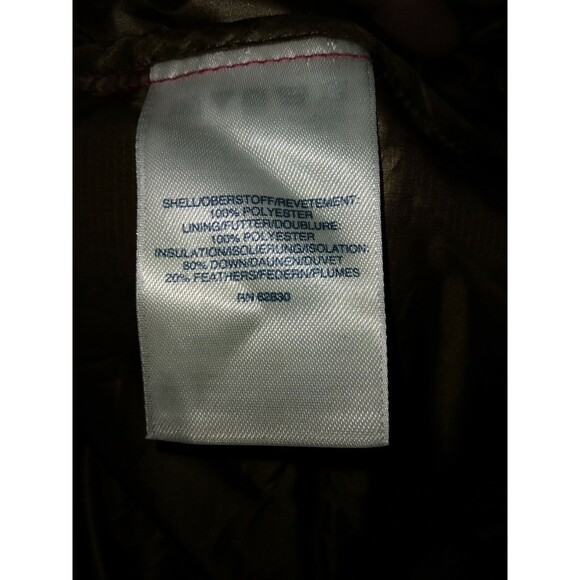 Lands' End Men's Small Snap Puffer Vest  Red - Picture 7 of 8